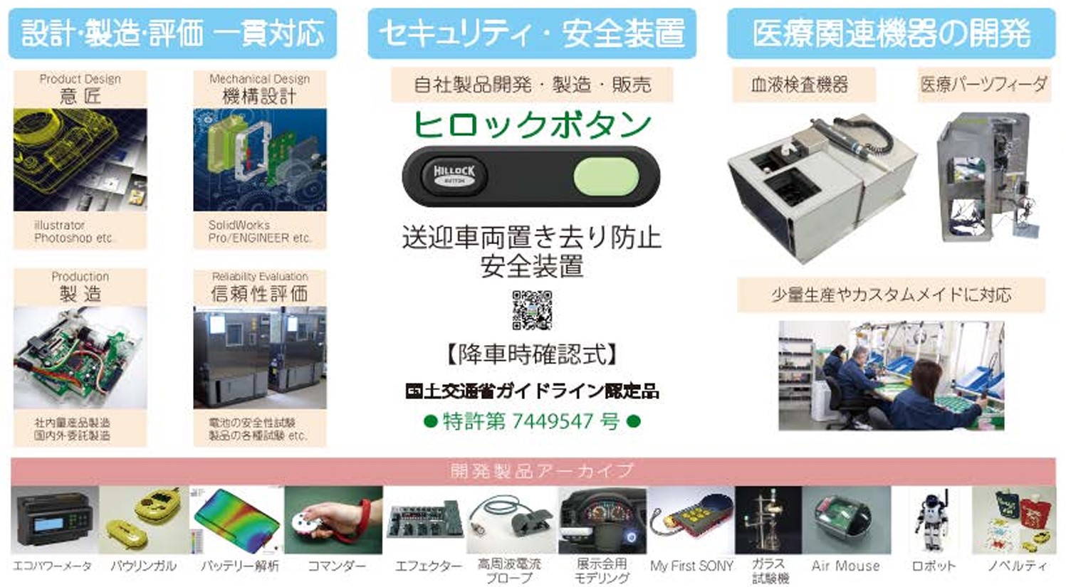開発製品の紹介